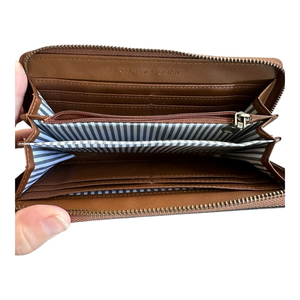 Mathew + Julian Ladies Wallet – Brown – 19x10 cm - Picture 5 of 8